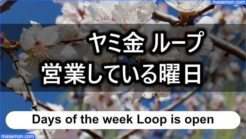 「ヤミ金 ループ」が営業している曜日とは？