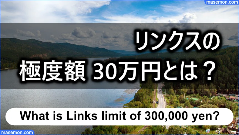 リンクスの「極度額 30万円」の意味とは？