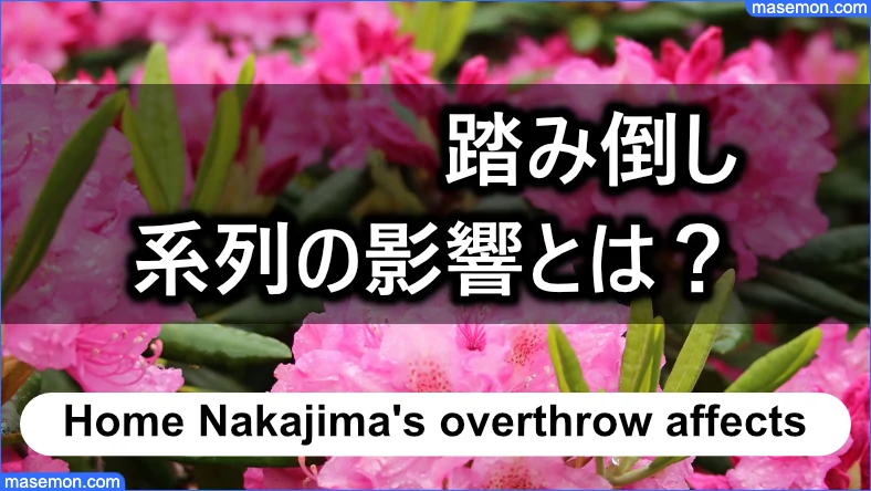 ホーム中嶋にて踏み倒し 系列の影響とは？