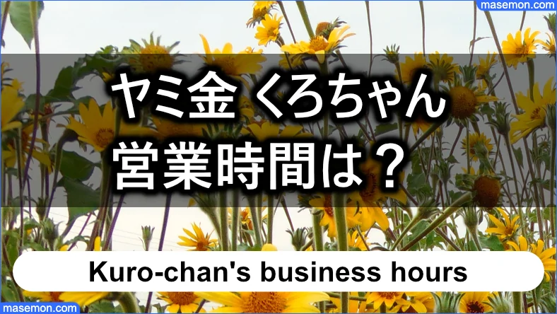 「ヤミ金 くろちゃん」は何時まで営業している？