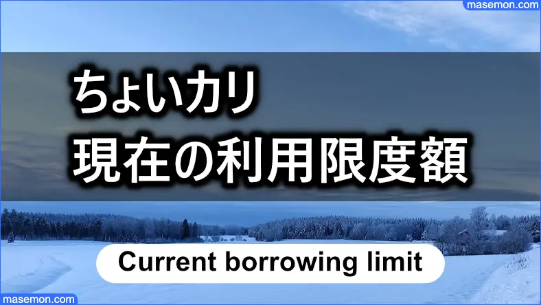 現在の利用限度額を確認するには？