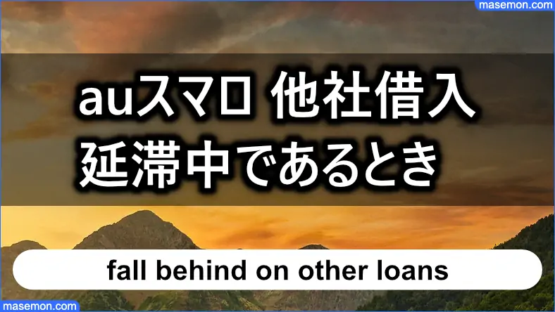 他社借入を延滞中であっても可決できた方