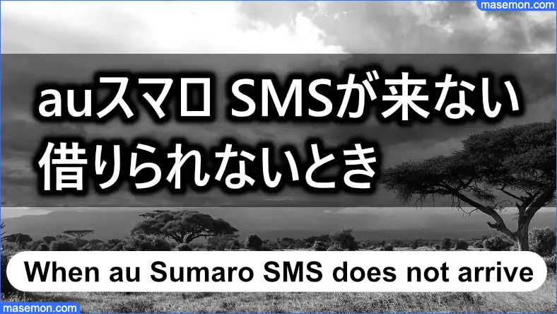 借入時に入力するSMSが来ないために借りられないとき